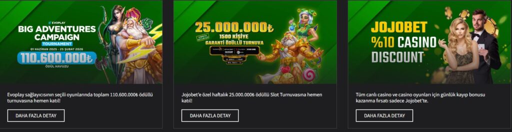 jojobet bonusları